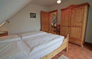 Schlafzimmer des Apartments vom Haus Seeblick im Ostseebad Binz auf Rügen