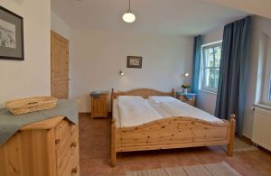 Schlafzimmer vom Ferienapartment im Haus Seeblick in Binz auf der Insel Rügen